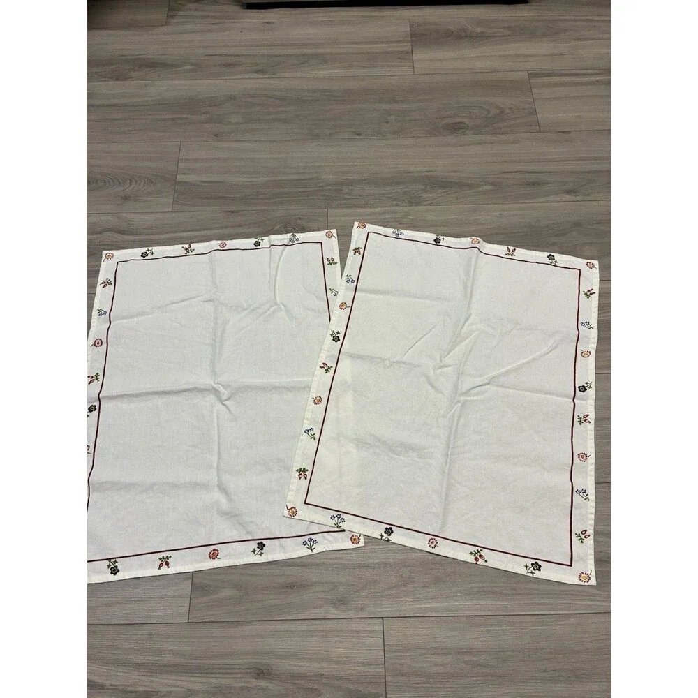 Vintage 100% Cotton Kitchen Towels Lot of 2  Villeroy & Boch